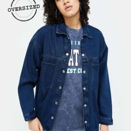 Ginger by Lifestyle Blue Cotton Denim Jacket-image-37
