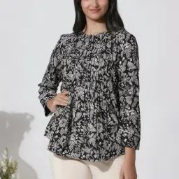 W Black Printed Top-image-35