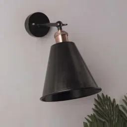 Homesake Black Edison Guard Cone Shade Wall Lamp - Set of 1-image-50