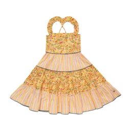 Elle Kids Yellow Cotton Printed Dress-image-62