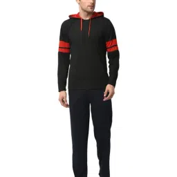 Vimal Jonney Black & Navy T-Shirt & Trackpants-picture-16