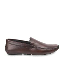 Mochi Men's Brown Casual Loafers-image-99