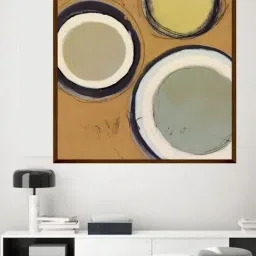 The Art House Abstract Multicolor Canvas Painting-image-96