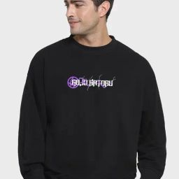Bewakoof Black Graphic Print Oversized Sweatshirt-image-73