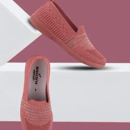 WELCOME Women W KNIT 20 D Peach Loafers-image-94