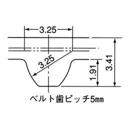 Mitsuboshi Rubber Super Torque Timing Belt S5M Shape (Length 475 mm, Teeth 95), 150S5M475-image-83