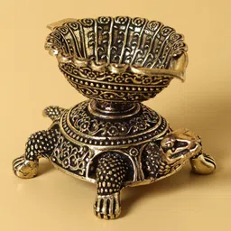 Exotic India Textured Vastu Pooja Diya-image-51