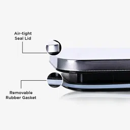 Glasafe 'O' Grip Slate Grey Borosilicate Containers - Set of 4 (250ml) image 5
