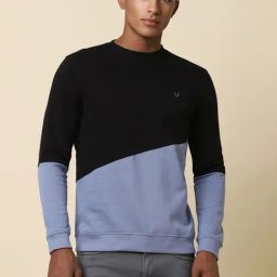 Men Blue Crew Neck Full Sleeves Casual Sweatshirt-image-77