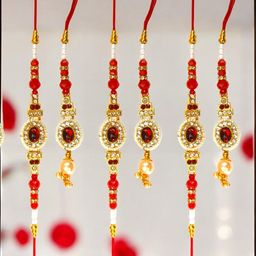 MISHAV Set Of 3 Couple Rakhi-16