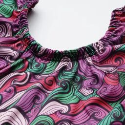 Aarika Multi-Color Printed Short Sleeves Swimsuit With Goggles image 4
