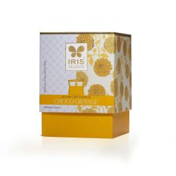 IRIS Gold Collection White Celeste Hurricane Choco Orange Fragrance Candle image 5