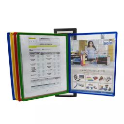 Solo A4 Multicolor Display Folder with Wall Unit, WDF10 (10 Folder)-38