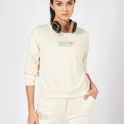 Ajile by Pantaloons Off White Print Sweatshirt-image-63