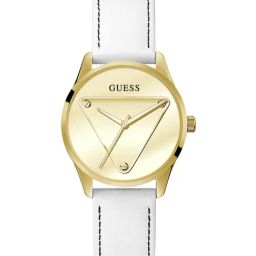 GUESS Womens Gold Round Dial Analog Watch - GW0399L1-6