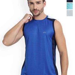 FTX Men Pack Of 4 Colorblocked Sports Vests-picture-31