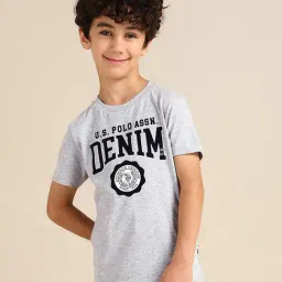 U.S. Polo Assn. Boys Grey Printed T-Shirt-picture-21