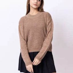Club York Beige Solid Full Sleeves Sweater-image-28