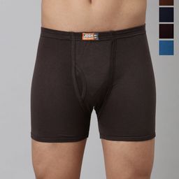 Dixcy Scott Josh Pack Of 5 Mid-Rise Pure Cotton Assorted Trunks Fine Trunk Assorted-P5-picture-18