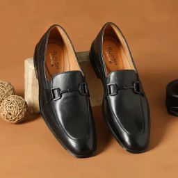 Ruosh Men's Meson Black Formal Loafers-picture-8