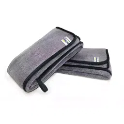 softspun 35 L x 75 W cm 500 GSM Grey Microfiber Cleaning Cloths (Pack of 2)-image-60