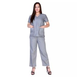 SARAF Grey Surgeon Scrub Suit Size:- M, 7202H-image-72