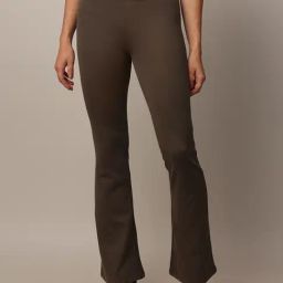 Only Olive Flared Fit High Rise Pants-image-66