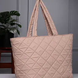 Anekaant Geometric Shopper Handheld Bag With Quilted-29