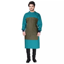 SARAF Green/Imp. Surgeon Gown/ Isolation Gown with Impervious Size:- Free Size, 7303A-40