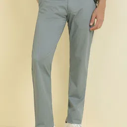 Allen Solly Men Self Design Slim Fit Trousers-image-45