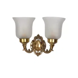 Fos Lighting Small Traditional Brass Double Wall Light - SR2-Crown-WL2-image-36