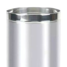 Grassland Open Top Dustbin Stainless Steel Silver 7x10 inch 5 L, GSS1137 image 3