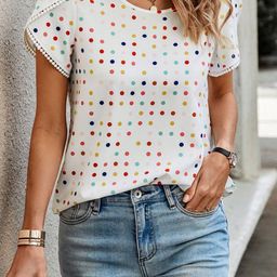 Bollyclues Polka Dots Printed Regular Top-picture-18