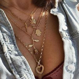 Arzonai Gold-Toned Stainless Steel Necklace-image-11