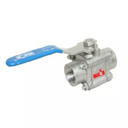 Valson 1-1/2 Inch SS 316 (CF8M) 3pc Design Reduce Bore Ball Valve SS Parts Screwed OR Socketweld Ends Class 800# (I.C.)-image-35