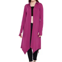Hypernation Purple Cotton Shrug-image-94