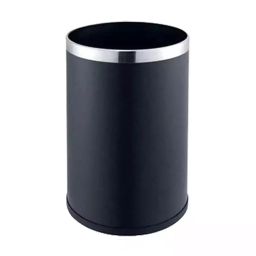 Grassland Open Top Dustbin Stainless Steel Black 16x32 Inch 82 L, GSS1244-11