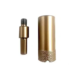 Jon Bhandari 2.54 cm (1 inch) Brass 2 in 1 Vacuum Brazing Diamond Core Drill Bit with Adapter, CB-5-image-6