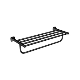 RN Stainless Steel Black Chrome Finish Wall Mount Towel Holder for Bathroom, 8000-picture-30