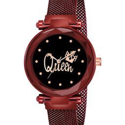 Gopal Shopcart Unisex Queen Printed Analogue Watch Queen Red Maganet-image-81