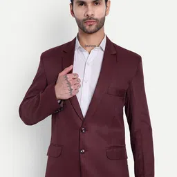 BAESD Single Notched Lapel Regular Fit Breasted Blazers-picture-33