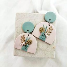 VMA PLAY FASHION Brass-Plated Contemporary Drop Earrings-image-29