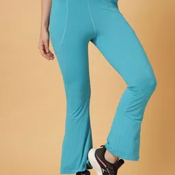 CUKOO High-Rise Slim-Fit Rapid-Dry Flare Tights-picture-19