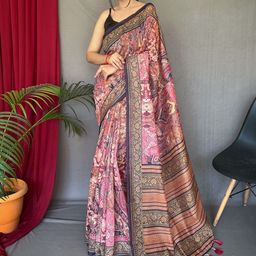 DIVASTRI Kalamkari Designer Saree-image-51
