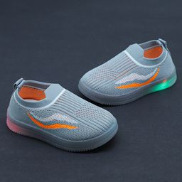FEETWELL SHOES Wave Designed LED Shoes - Light Grey-image-85