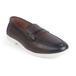Tresmode Men Leather Formal Loafers-image-76