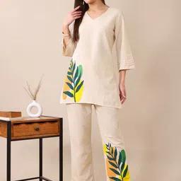 Anushil Printed V-Neck Tunic With Palazzo-picture-29