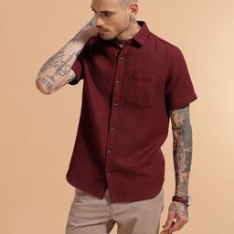 WROGN Short Sleeves Comfort Casual Shirt-image-44
