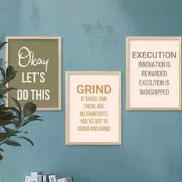 Motivational Wall Art With Frame Home Decor Wall Painting For Living Room Office Bedroom-image-90