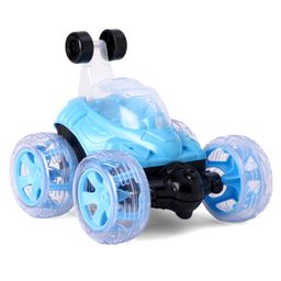 SEEDO 1:18 Scale Die Cast 4-Wheel Drive Remote Controlled Big Stunt Car with Light & Music 360 Degree Rotation - Blue image 5
